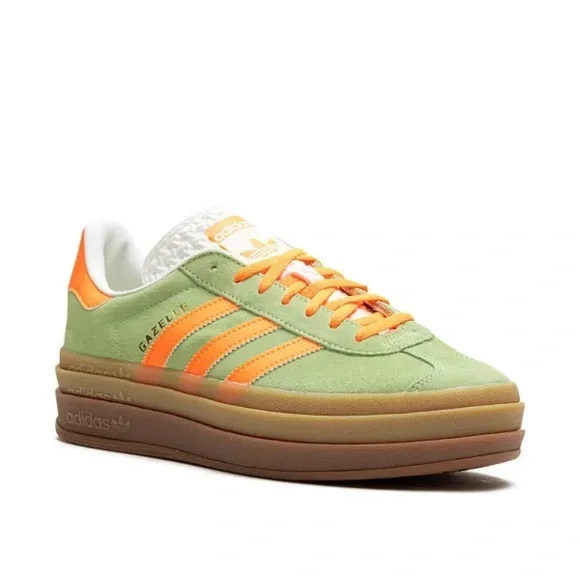 Adidas Gazelle Bold “Semi Green Spark” Women’s Sneakers - Size 5 - NWOT Sold Out - Picture 2 of 5